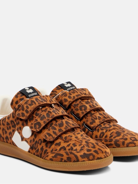 Isabel Marant Shoes - Isabel Marant Beth leopard-print suede sneakers